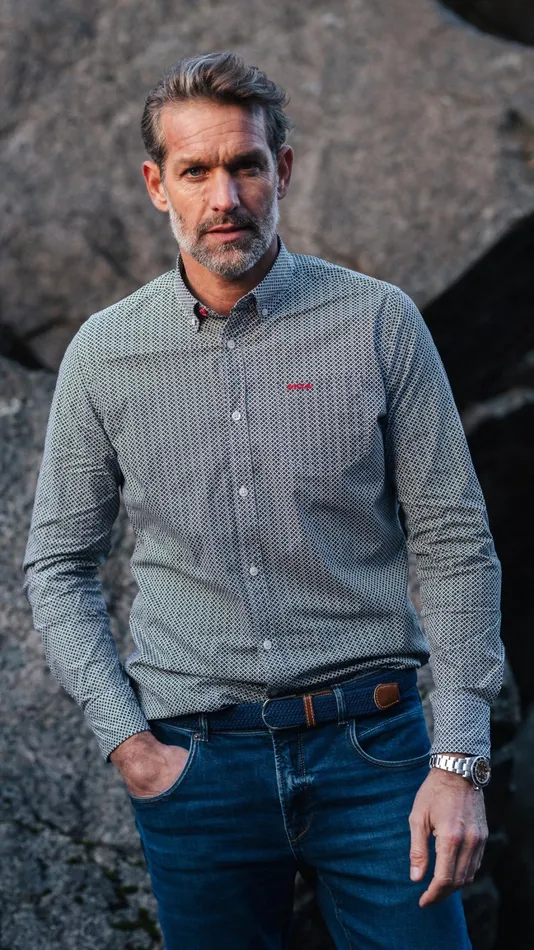 Men Shirts NZA New Zealand Auckland Dark Green Cotton Shirt With Elastane 8211 Gravel Green Men Shirts NZA New Zealand Auckland Dark Green Cotton Shirt With Elastane 8211 Gravel Green