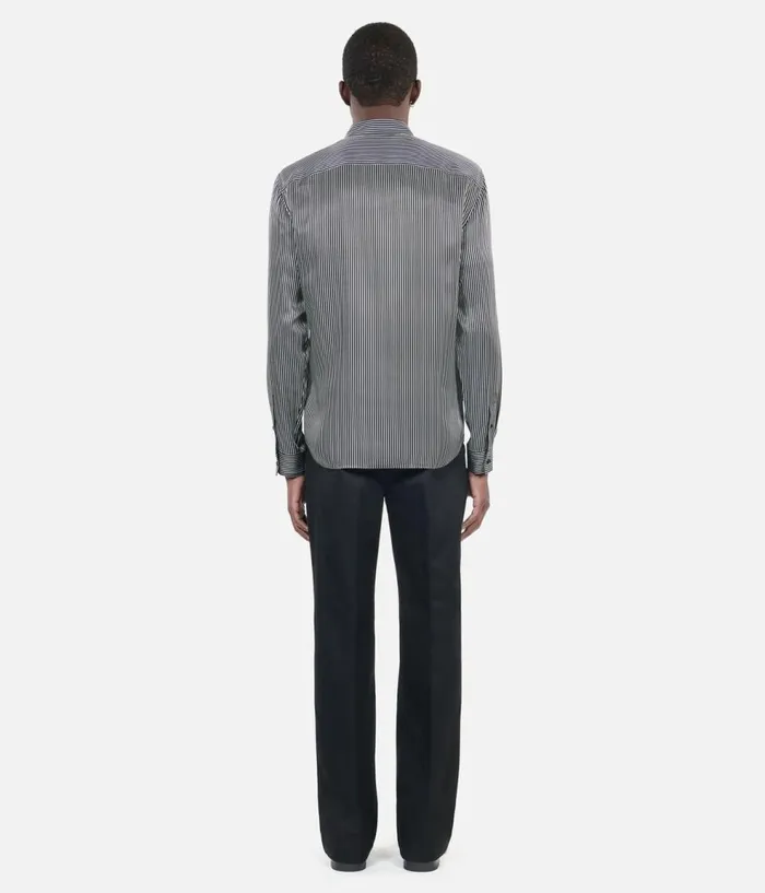 Men Shirts THE KOOPLES Black And White Striped Shirt Men Shirts THE KOOPLES Black And White Striped Shirt