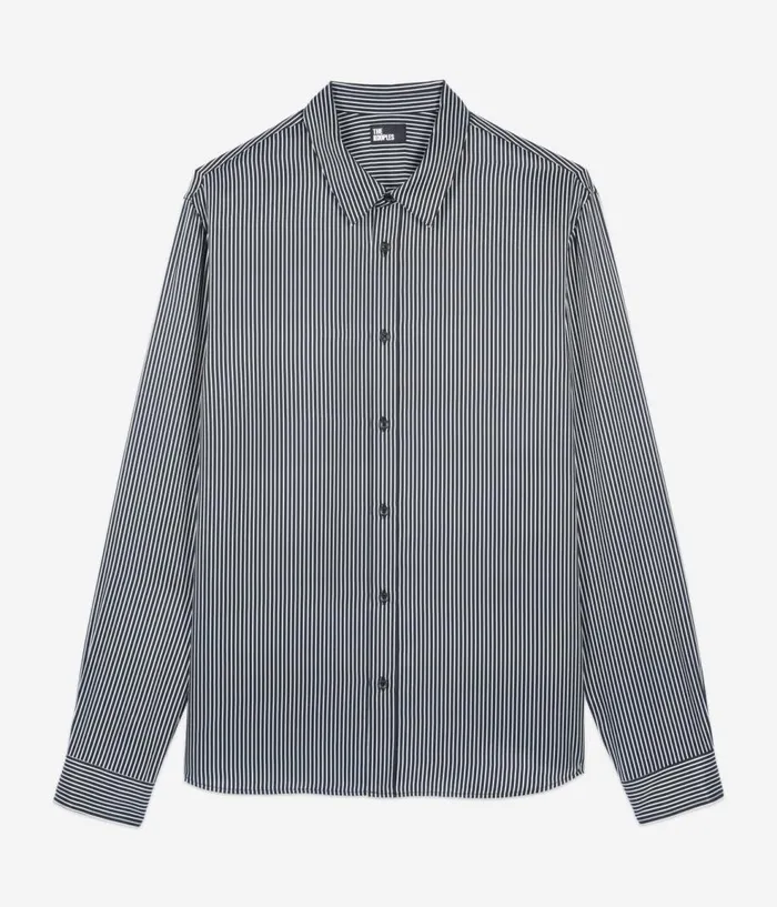 Men Shirts THE KOOPLES Black And White Striped Shirt Men Shirts THE KOOPLES Black And White Striped Shirt