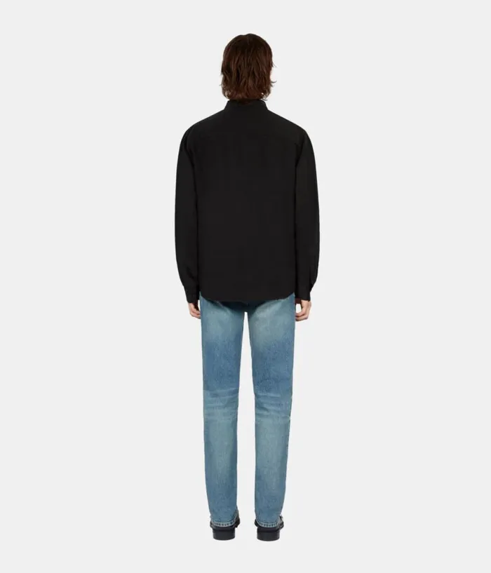 Men Shirts THE KOOPLES Black Cotton And Linen Shirt Men Shirts THE KOOPLES Black Cotton And Linen Shirt