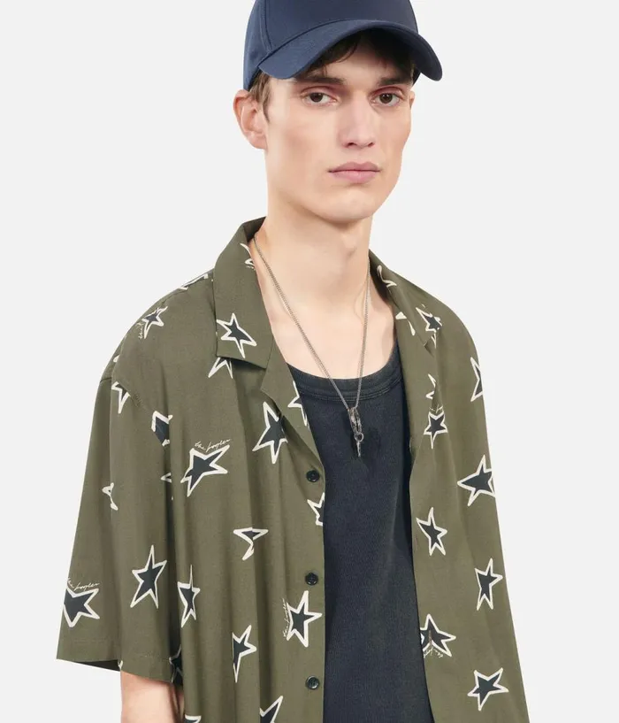 Men Shirts THE KOOPLES Shortsleeved Printed Shirt Men Shirts THE KOOPLES Shortsleeved Printed Shirt