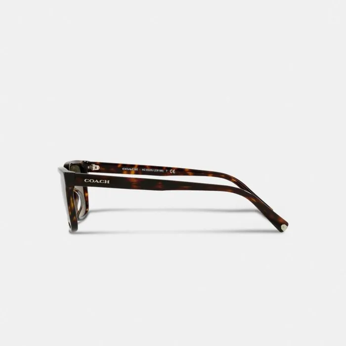 Men Signature Workmark Square Sunglasses Dark Tortoise Coach Sunglasses