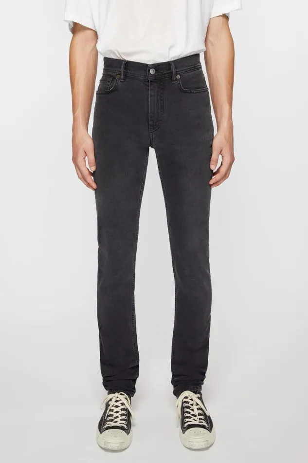 Men Skinny Fit Jeans 8211 North Used Black Acne Studios Jeans