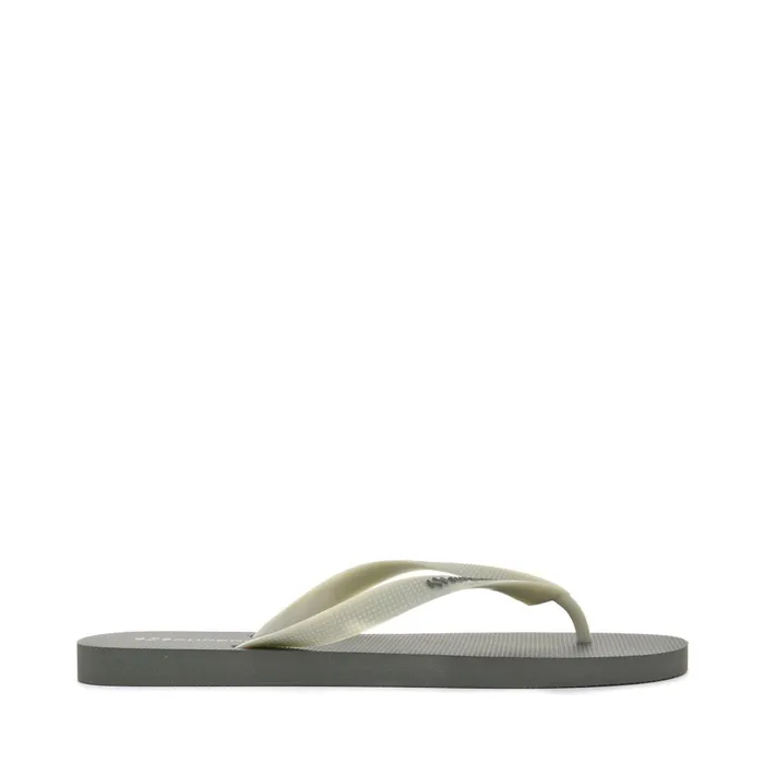 Men Slippers Man 4121 FLIP FLOPS FlipFlop MILITARY GREENGREY SAGE Superga Flip Flop