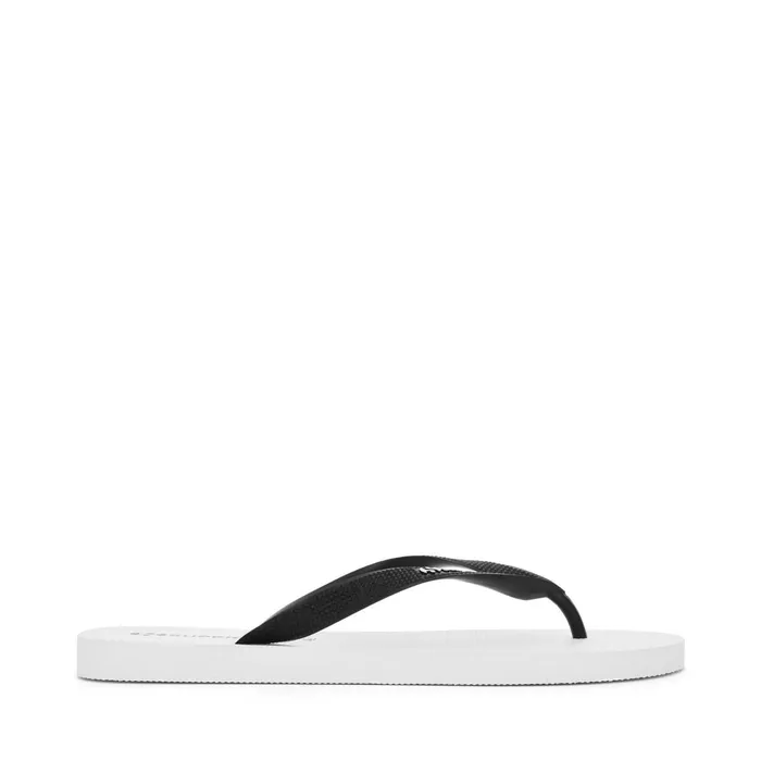Men Slippers Man 4121 FLIP FLOPS FlipFlop WHITEBLACK Superga Flip Flop