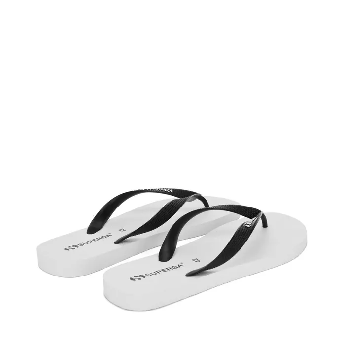 Men Slippers Man 4121 FLIP FLOPS FlipFlop WHITEBLACK Superga Flip Flop