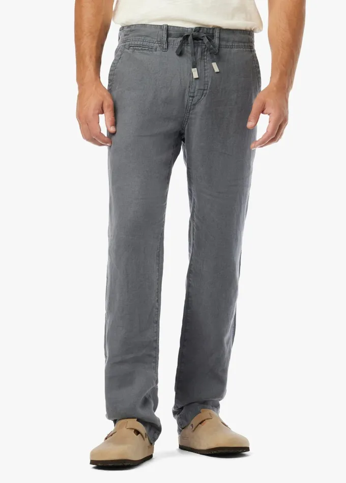 Men Special Inseams Joe039s Jeans EMERSON LINEN PANT Smoke