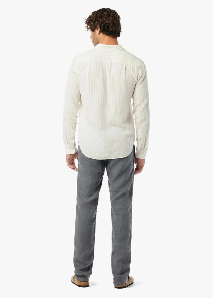 Men Special Inseams Joe039s Jeans EMERSON LINEN PANT Smoke
