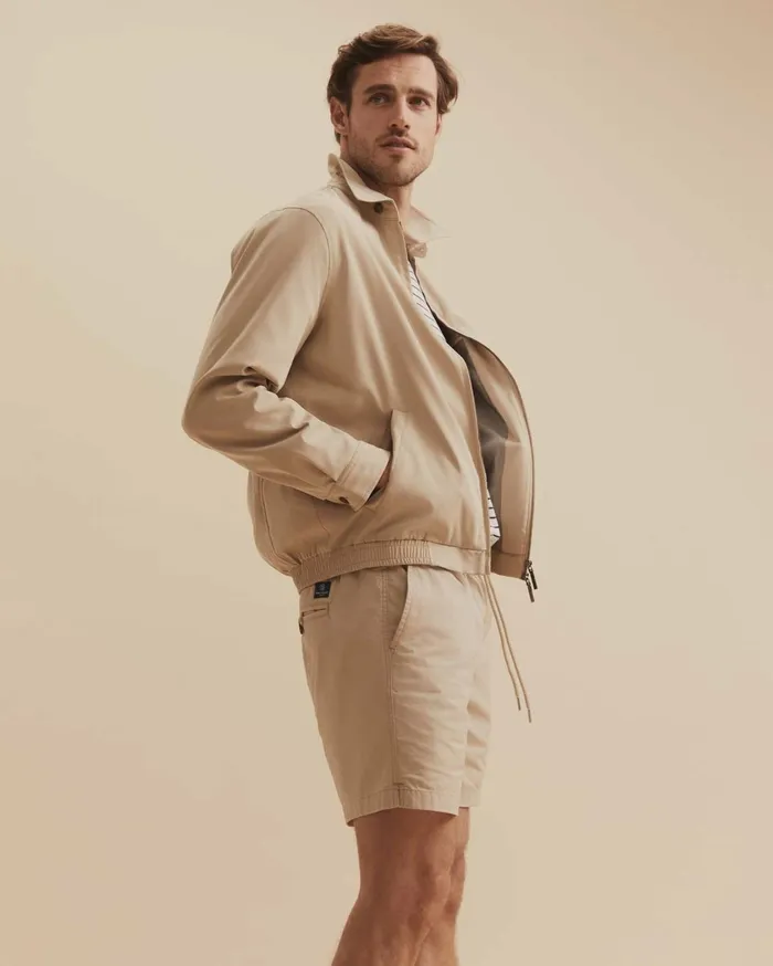 Men Sportscraft Jackets and Blazers Harrington Jacket Limestone