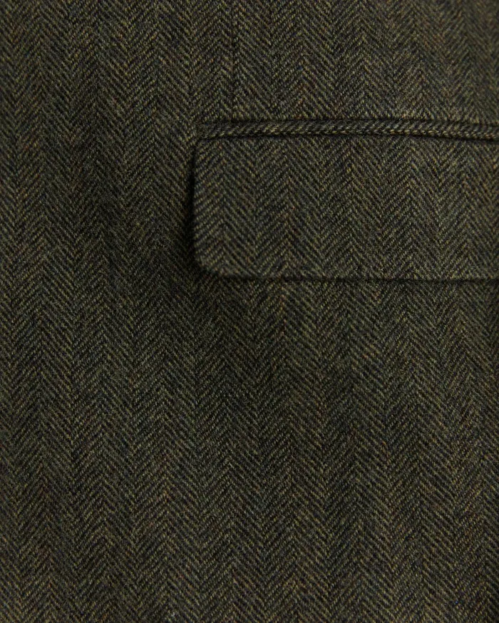 Men Sportscraft Jackets and Blazers Herringbone Wool Blazer Moss