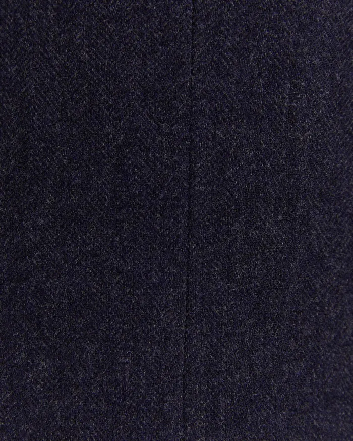 Men Sportscraft Jackets and Blazers Herringbone Wool Blazer Navy Melange