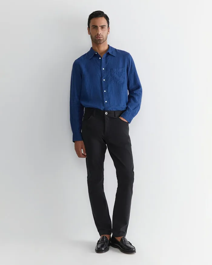 Men Sportscraft Pants Tapered Bedford Jean Black