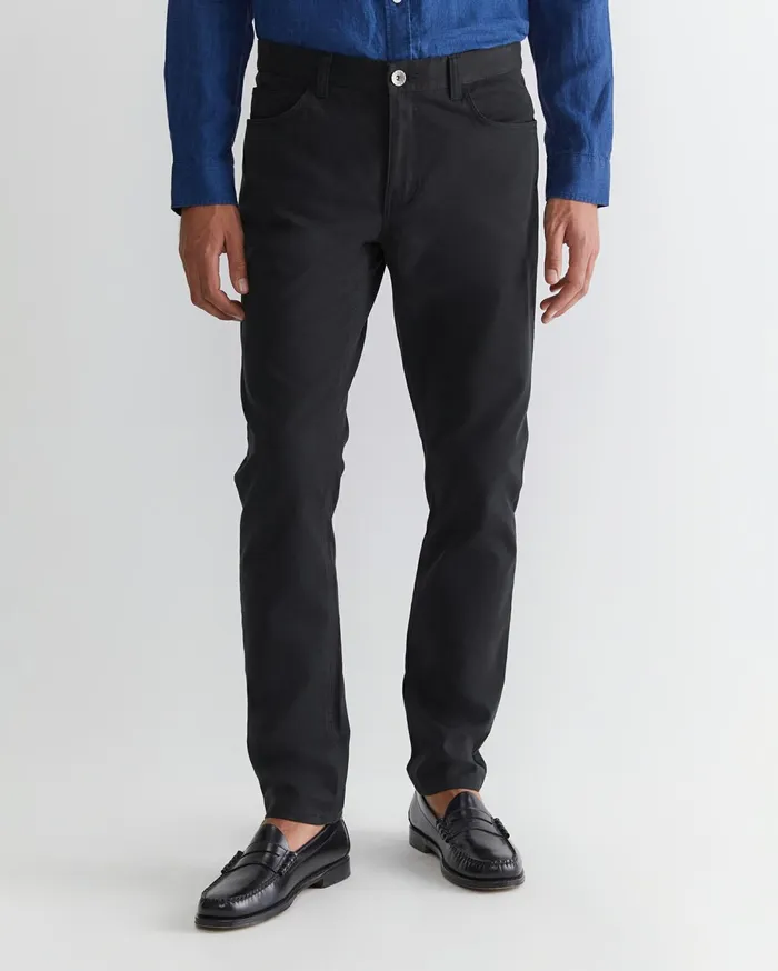 Men Sportscraft Pants Tapered Bedford Jean Black