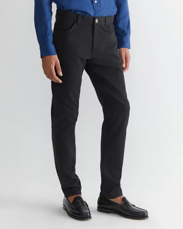 Men Sportscraft Pants Tapered Bedford Jean Black