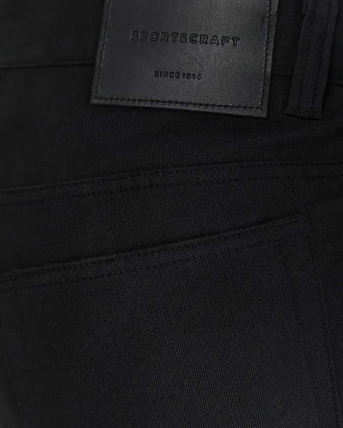 Men Sportscraft Pants Tapered Bedford Jean Black