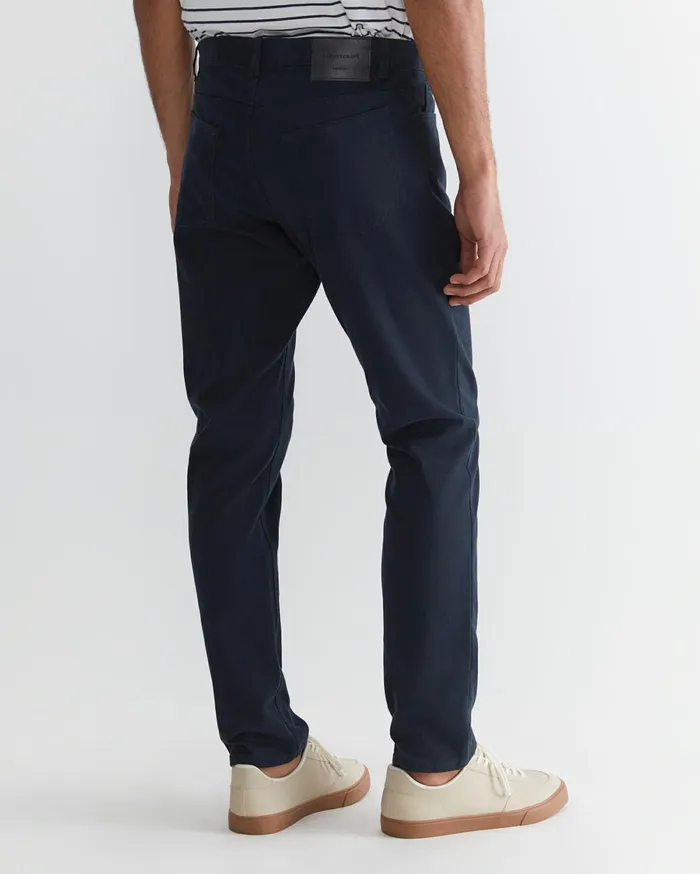 Men Sportscraft Pants Tapered Bedford Jean French Navy