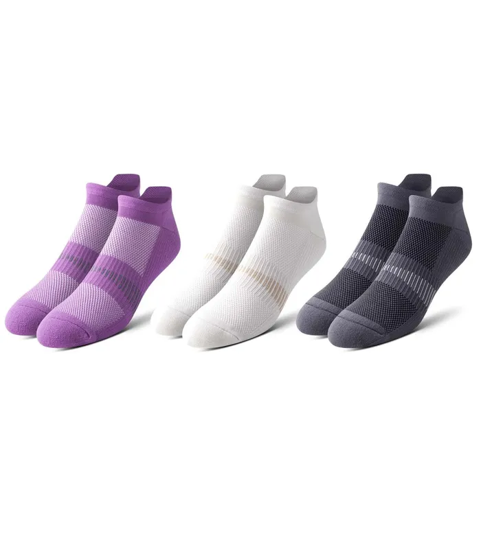 Men Supercool Cushion Low Cut Cream Socks 3 Pack Pair Of Thieves LowCut