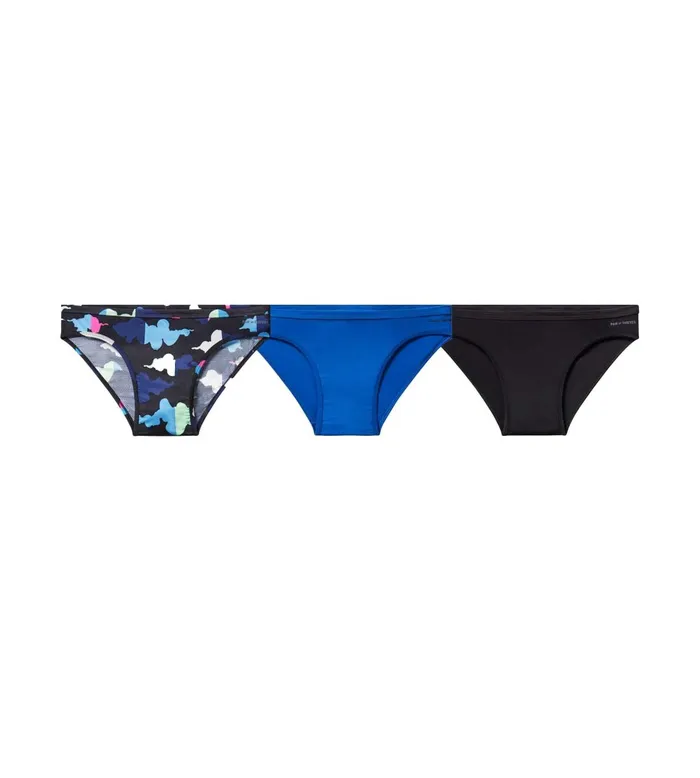 Men Superfit Bikini Black Blue Underwear 3 Pack Pair Of Thieves Bikinis