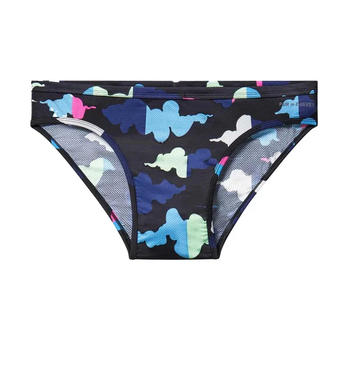 Men Superfit Bikini Black Blue Underwear 3 Pack Pair Of Thieves Bikinis