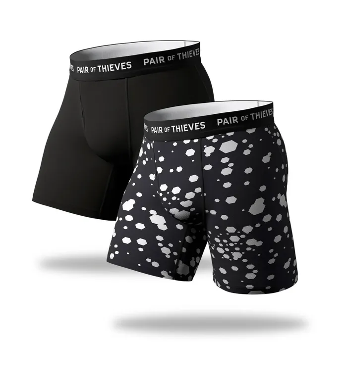 Men Superfit Long Boxer Briefs Black Underwear 2 Pack Pair Of Thieves Long Boxer Briefs Men Superfit Long Boxer Briefs Black Underwear 2 Pack Pair Of Thieves Long Boxer Briefs