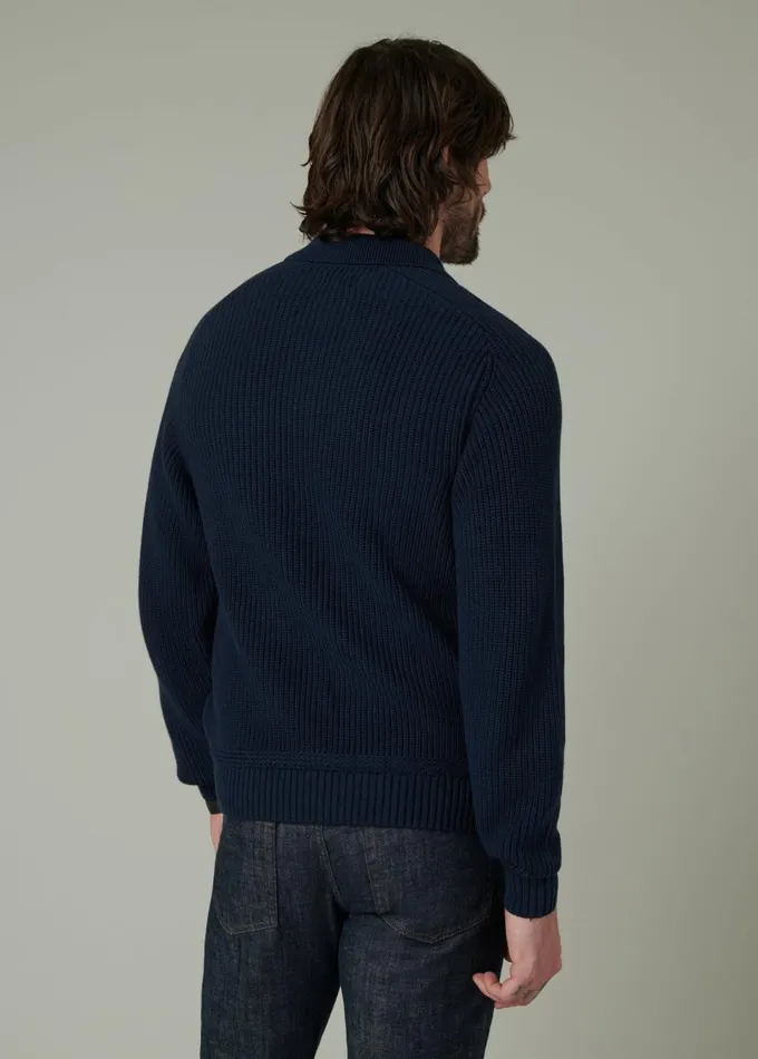 Men Sweaters Hoodies Joe039s Jeans RUBEN POLO SWEATER Midnight Navy