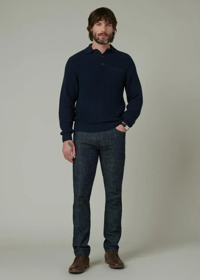 Men Sweaters Hoodies Joe039s Jeans RUBEN POLO SWEATER Midnight Navy