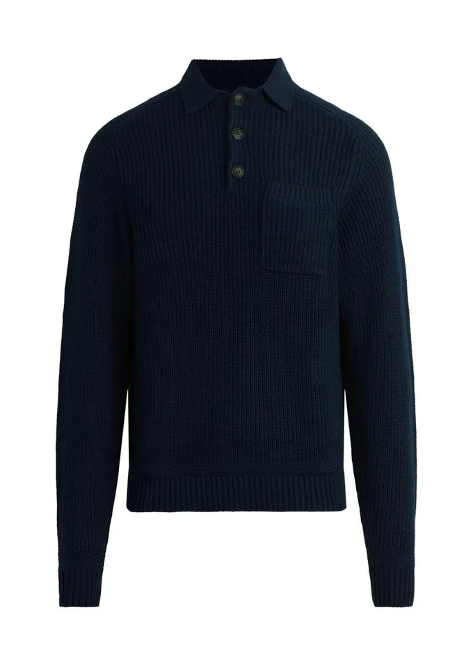 Men Sweaters Hoodies Joe039s Jeans RUBEN POLO SWEATER Midnight Navy