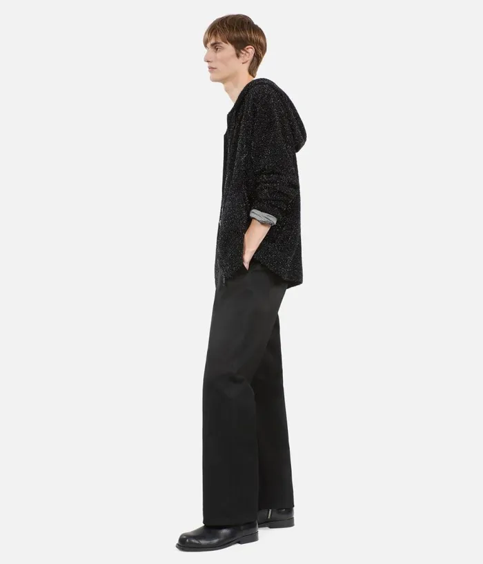Men Sweaters THE KOOPLES Black Glittery Cardigan Men Sweaters THE KOOPLES Black Glittery Cardigan