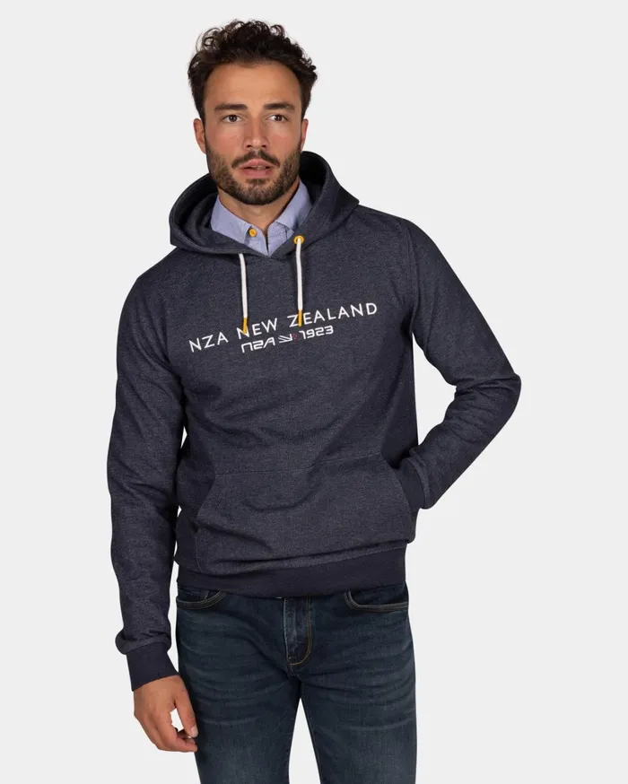 Men Sweatshirts NZA New Zealand Auckland Navy Hoodie With Logo 8211 Winter Navy