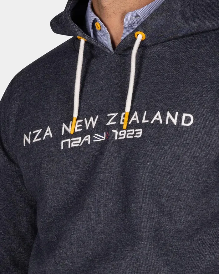 Men Sweatshirts NZA New Zealand Auckland Navy Hoodie With Logo 8211 Winter Navy