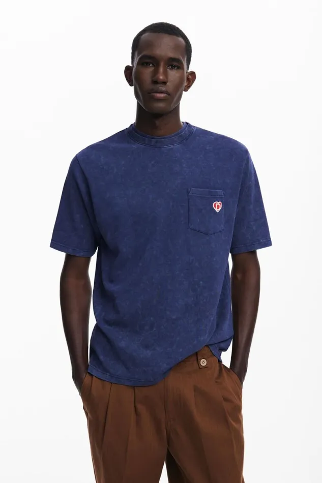 Men Tshirts Desigual Pocket Logo Tshirt