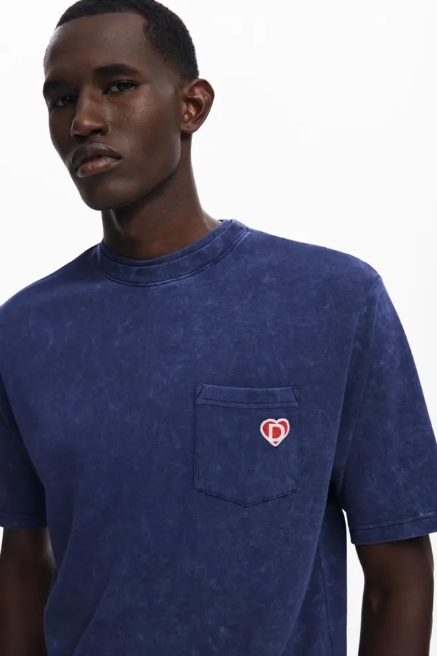 Men Tshirts Desigual Pocket Logo Tshirt