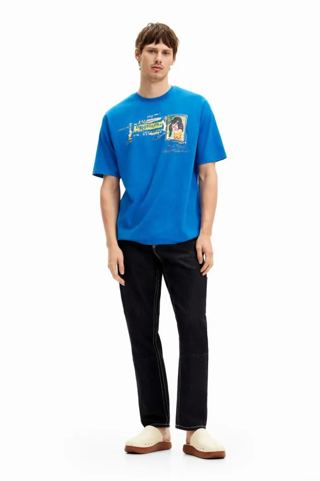 Men Tshirts Desigual Shortsleeve Tshirt With Illustration
