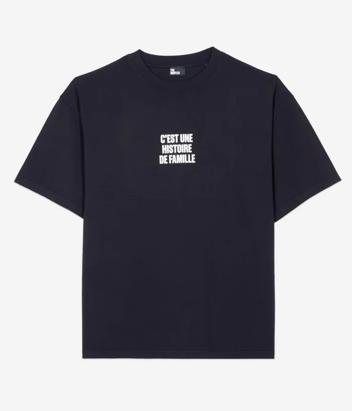 Men Tshirts THE KOOPLES Black Histoire De Famille Serigraphy Tshirt Men Tshirts THE KOOPLES Black Histoire De Famille Serigraphy Tshirt