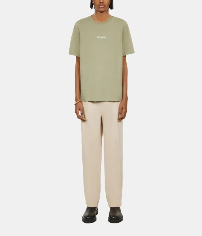 Men Tshirts THE KOOPLES Light Green Tshirt With Logo Serigraphy