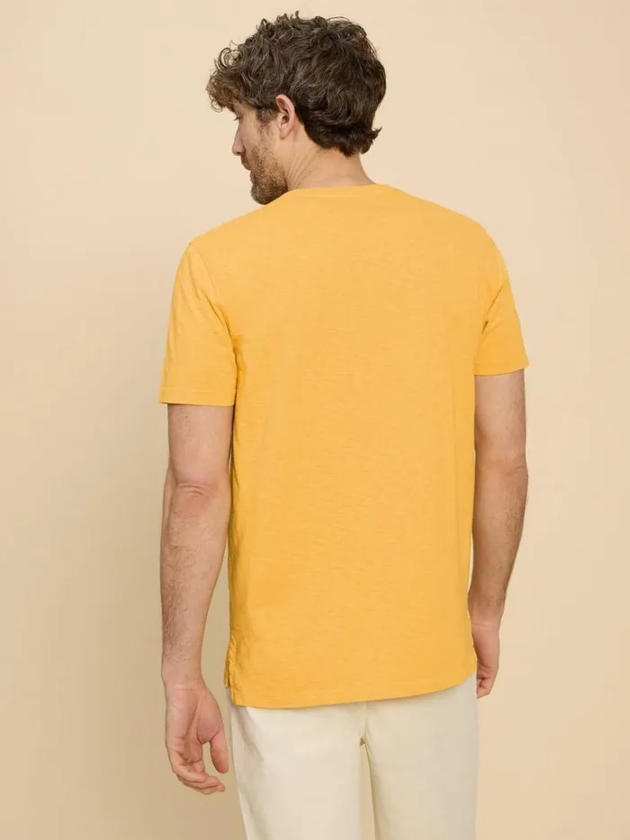 Men TSHIRTS White Stuff Abersoch Short Sleeve Tee Dark Yellow Men TSHIRTS White Stuff Abersoch Short Sleeve Tee Dark Yellow