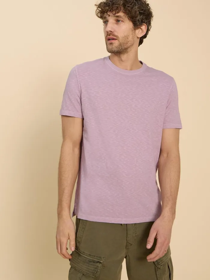 Men TSHIRTS White Stuff Abersoch Short Sleeve Tee Light Purple Men TSHIRTS White Stuff Abersoch Short Sleeve Tee Light Purple