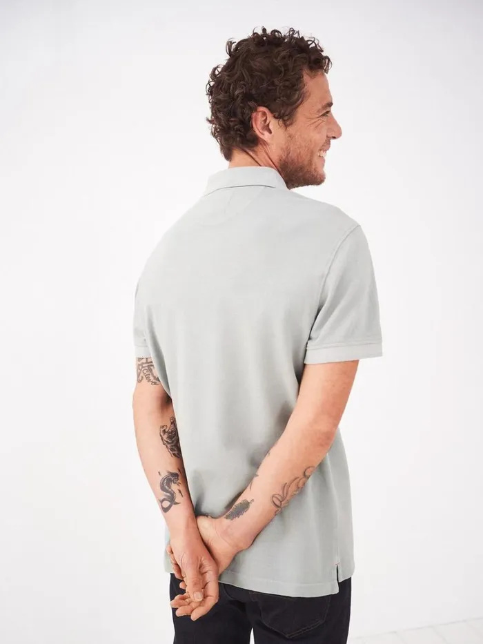Men TSHIRTS White Stuff Utility Polo Light Grey Men TSHIRTS White Stuff Utility Polo Light Grey