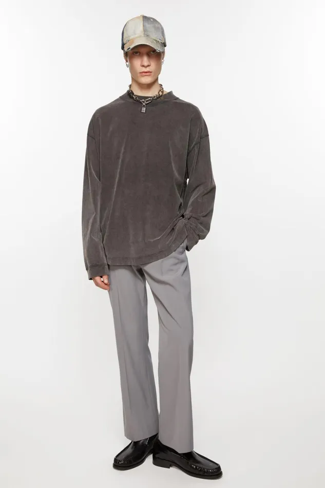 Men Tailored Trousers Cold Grey Acne Studios Trousers