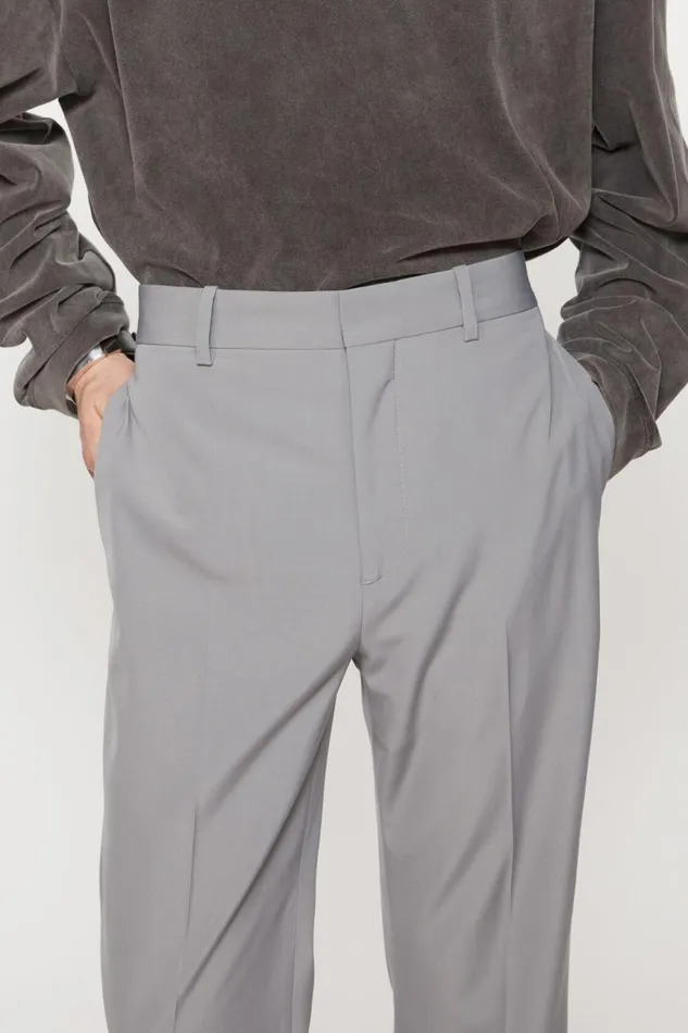 Men Tailored Trousers Cold Grey Acne Studios Trousers