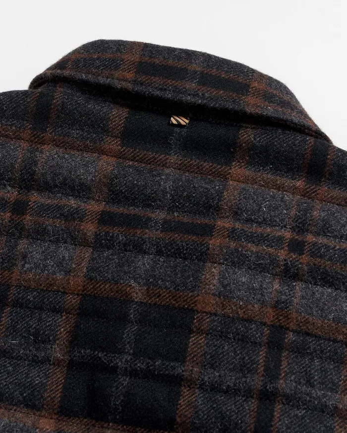 Men Theo Shirt Jacket Blackcharcoal Billy Reid Jackets and Outerwear