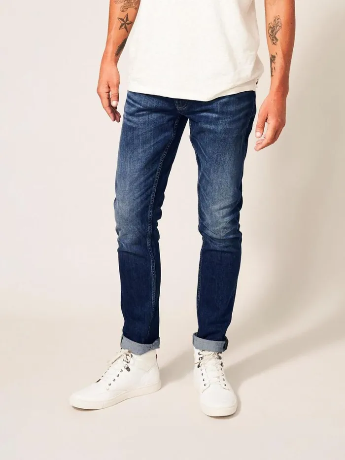 Men TROUSERS White Stuff Harwood Slim Jean Mid Denim