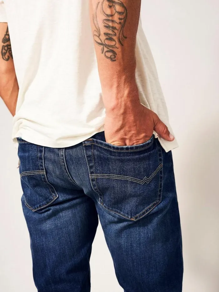Men TROUSERS White Stuff Harwood Slim Jean Mid Denim Men TROUSERS White Stuff Harwood Slim Jean Mid Denim