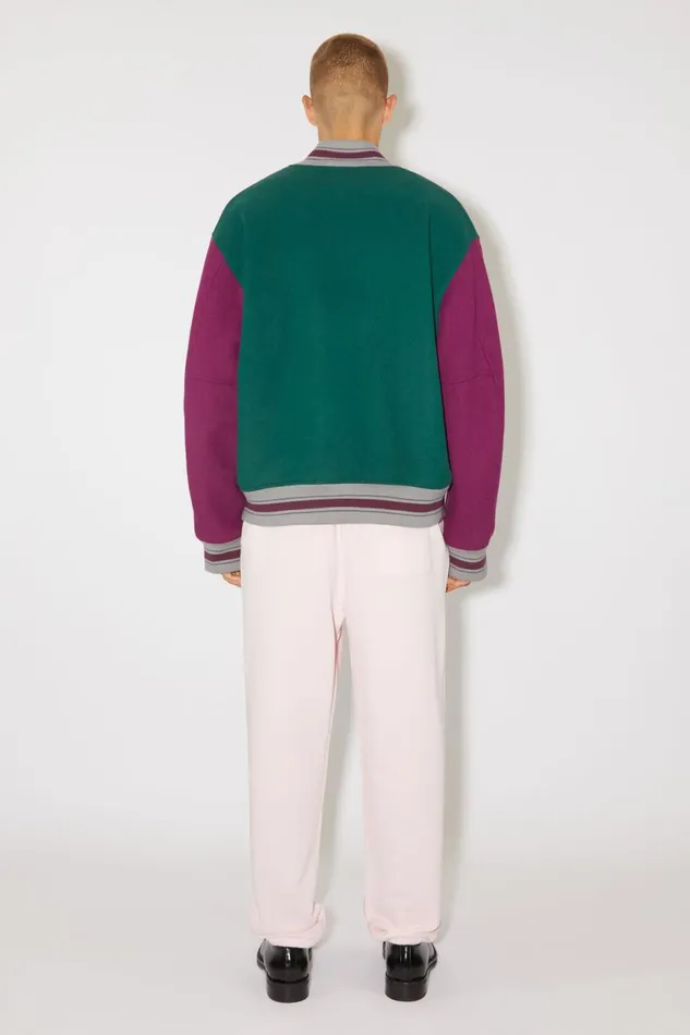 Men Varsity Jacket Night Green Acne Studios Outerwear