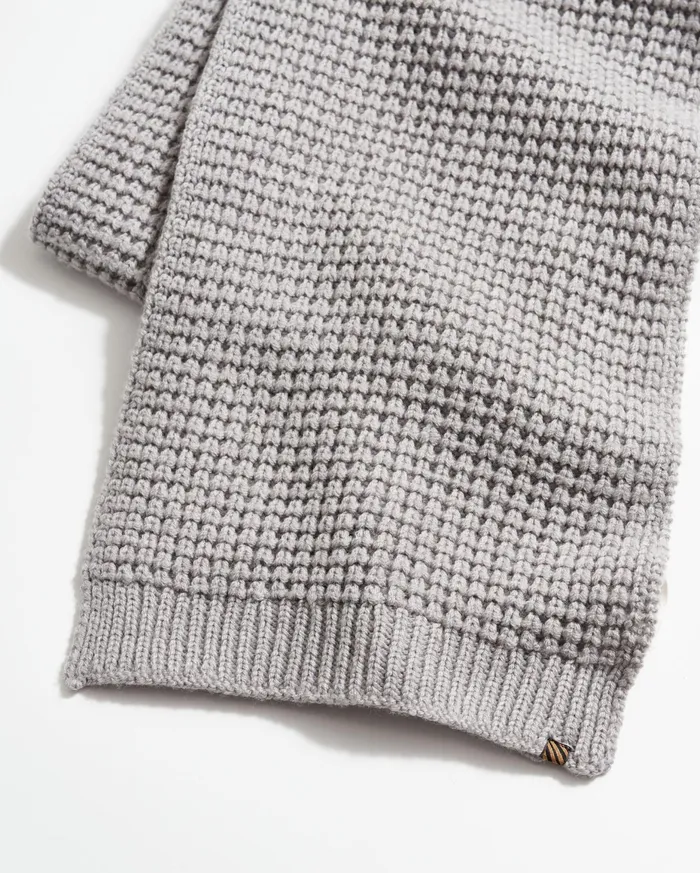 Men Wool Ribbon Scarf Grey Billy Reid Accessories