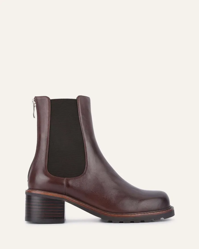 MID ANKLE BOOTS Beverley mid ankle boots chocolate leather jomercer Women