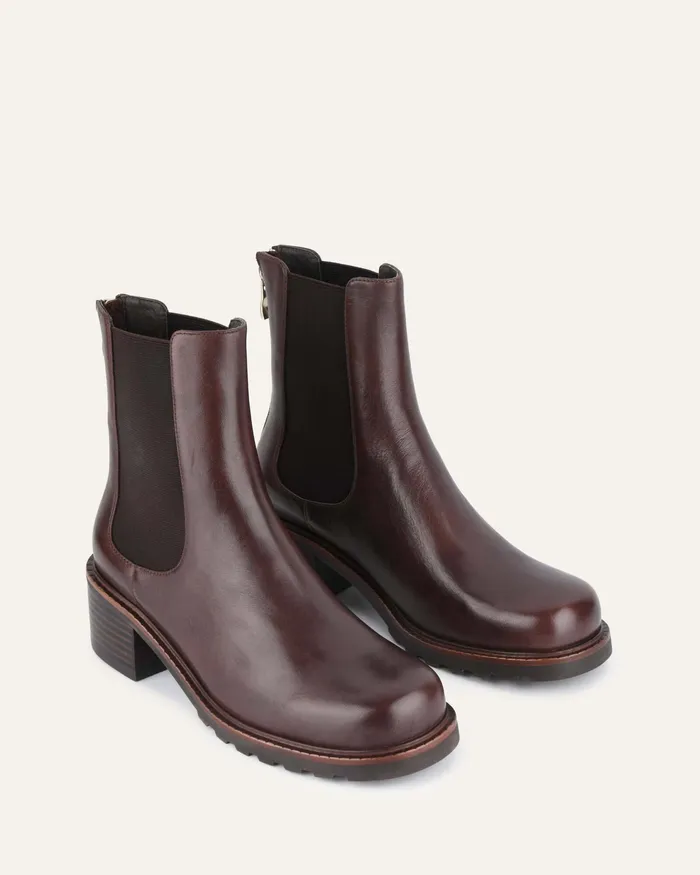 MID ANKLE BOOTS Beverley mid ankle boots chocolate leather jomercer Women MID ANKLE BOOTS Beverley mid ankle boots chocolate leather jomercer Women