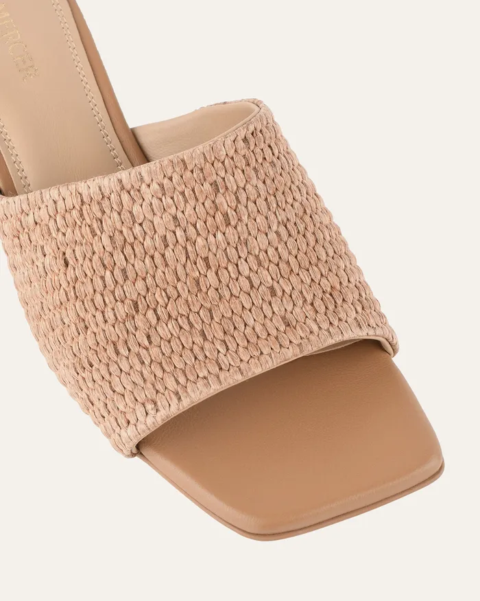 MID HEELS Women jomercer Herbie mid heel sandals tan raffia MID HEELS Women jomercer Herbie mid heel sandals tan raffia