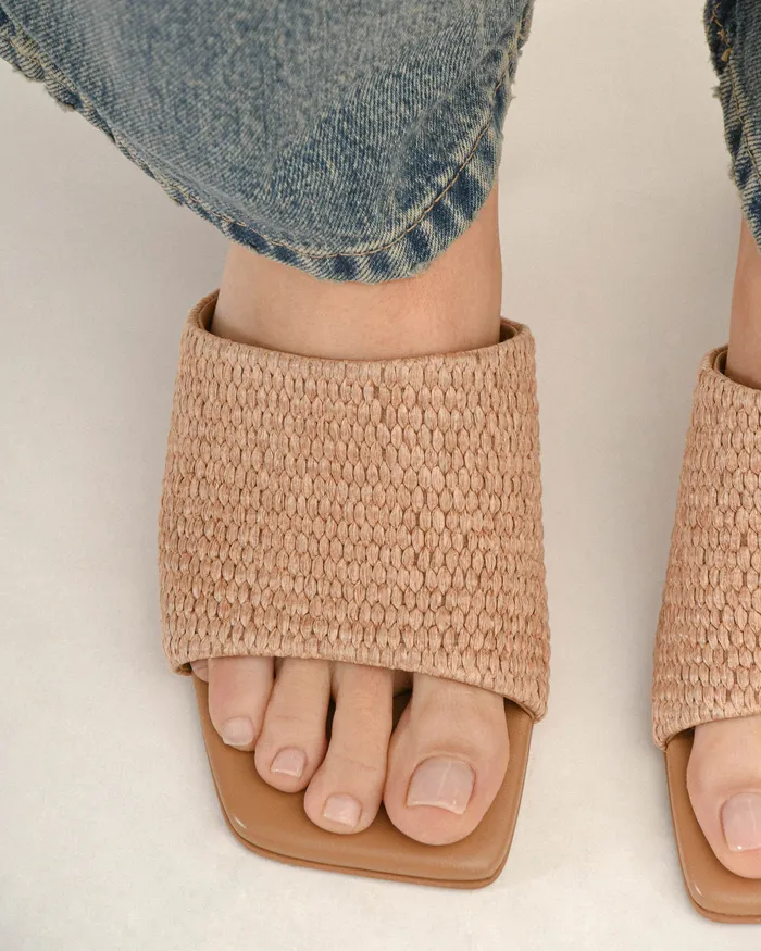 MID HEELS Women jomercer Herbie mid heel sandals tan raffia MID HEELS Women jomercer Herbie mid heel sandals tan raffia