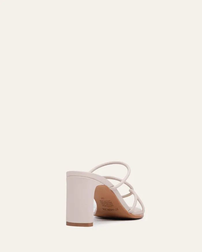 MID SANDALS jomercer Women Novi mid heel sandals bone leather MID SANDALS jomercer Women Novi mid heel sandals bone leather